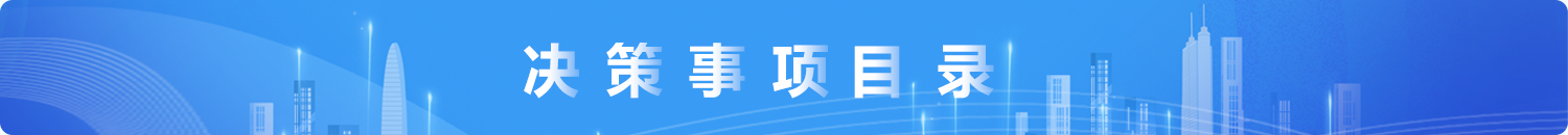 决策事项目录