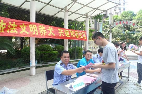 笋岗街道城管科和执法队、工作站联合小区物业