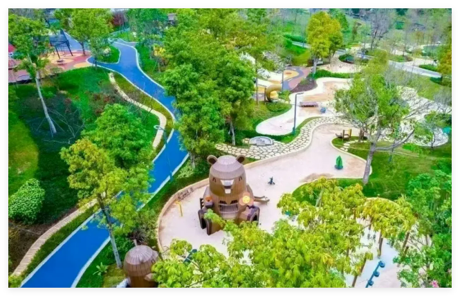 这个网红公园可以点无人机外卖啦！