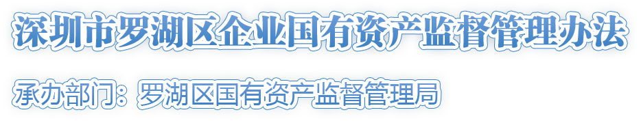 深圳市罗湖区企业国有资产监督管理办法